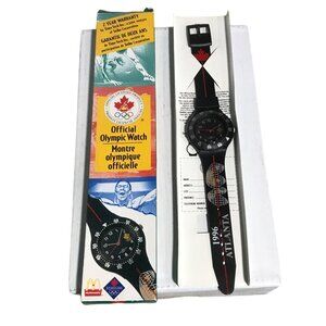 Atlanta 1996 Olympic Games Official Watch By TimeTech Black Quartz